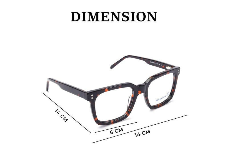 Square Full Rim Eyewear Acetate Male