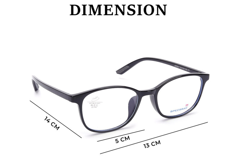 Oval Full Rim Eyeglasses For Women