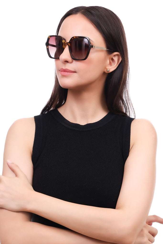 Geometric Full Rim Sunglasses For Women