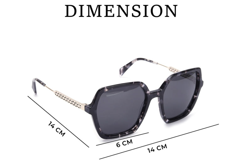 Geometric Full Rim Sunglasses For Women