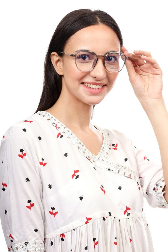 Hexagon Full Rim Eyeglasses For Men And Women