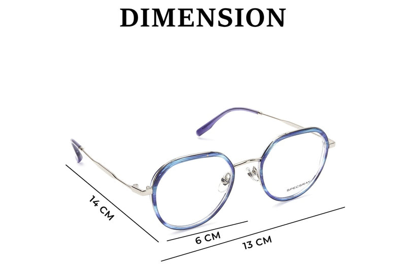 Hexagon Full Rim Eyeglasses For Men And Women