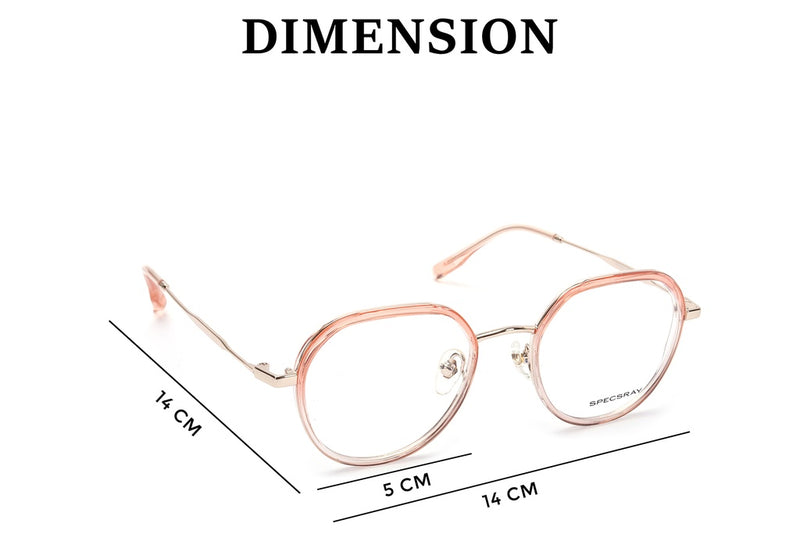Hexagon Full Rim Eyeglasses For Men And Women