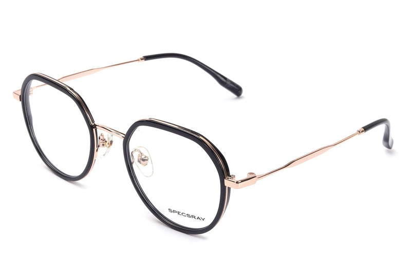 Hexagon Full Rim Eyeglasses For Men And Women