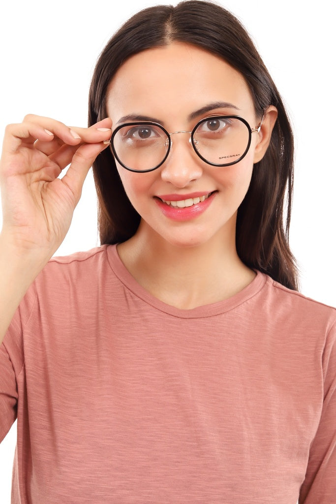 Hexagon Full Rim Eyeglasses For Men And Women