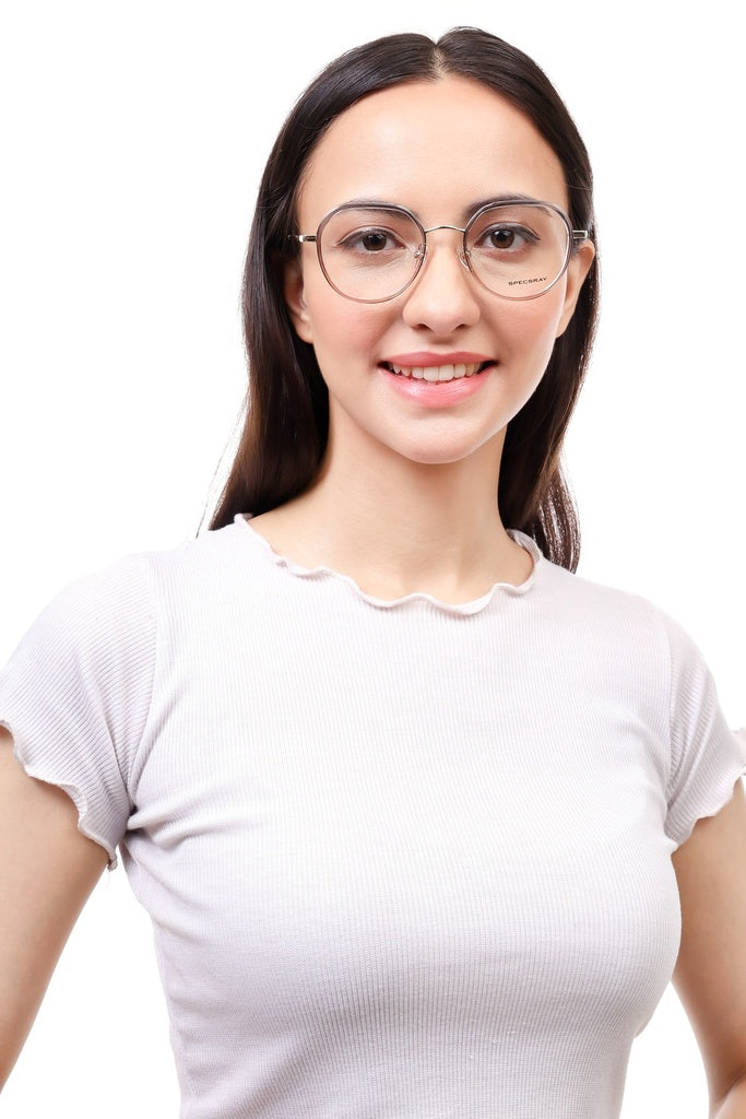 Hexagon Full Rim Eyeglasses For Men And Women