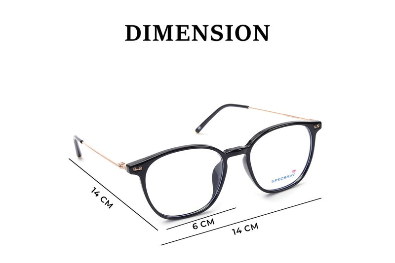 Square Full Rim Eyeglasses For Men And Women