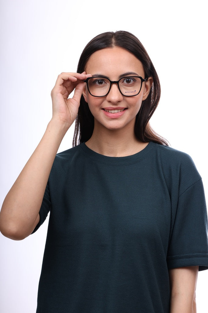 Geometric Full Rim Eyeglasses For Women