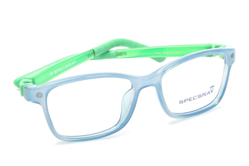 Rectangle Full Rim Eyeglasses For Kids