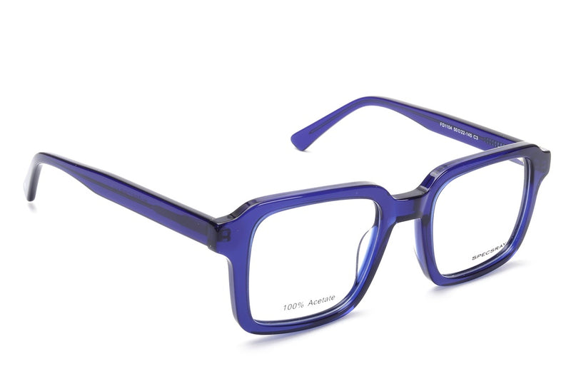 Rectangle Full Rim Eyeglasses For unisex