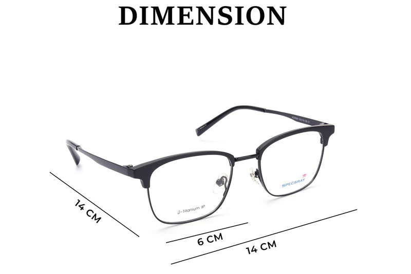 Rectangle Full Rim Eyeglasses For Men And Female
