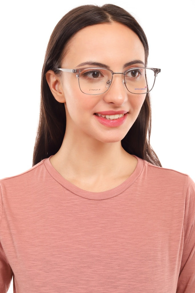 Rectangle Full Rim Eyeglasses For Men And Female