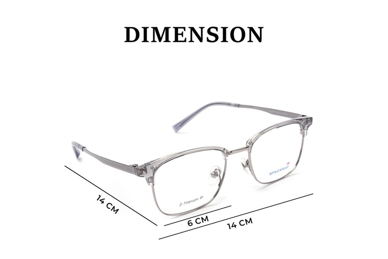 Rectangle Full Rim Eyeglasses For Men And Female