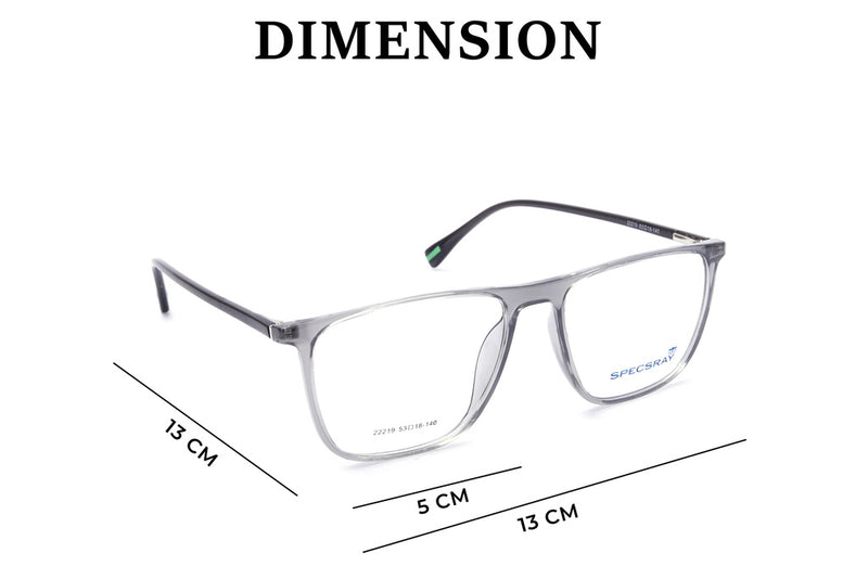 Rectangle Full Rim Eyeglasses For Men