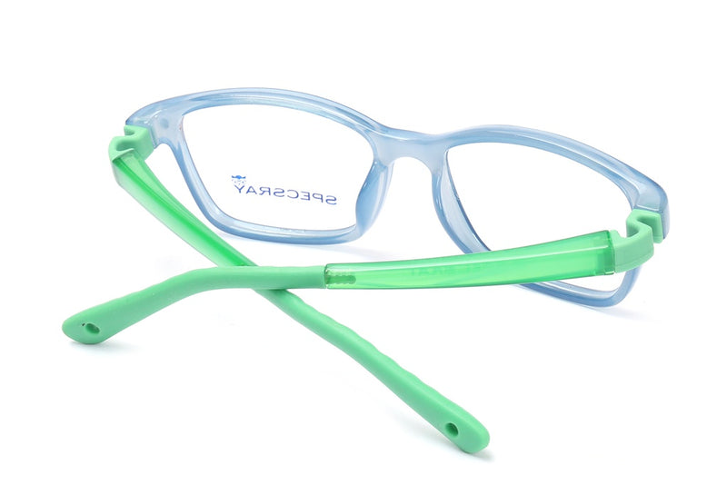 Rectangle Full Rim Eyeglasses For Kids