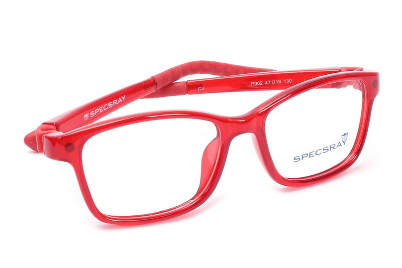Rectangle Full Rim Eyeglasses For Kids