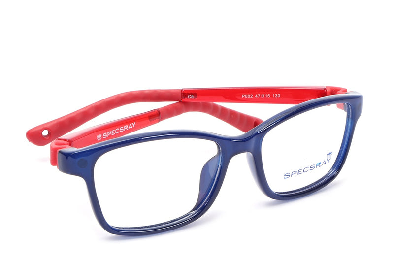 Rectangle Full Rim Eyeglasses For Kids