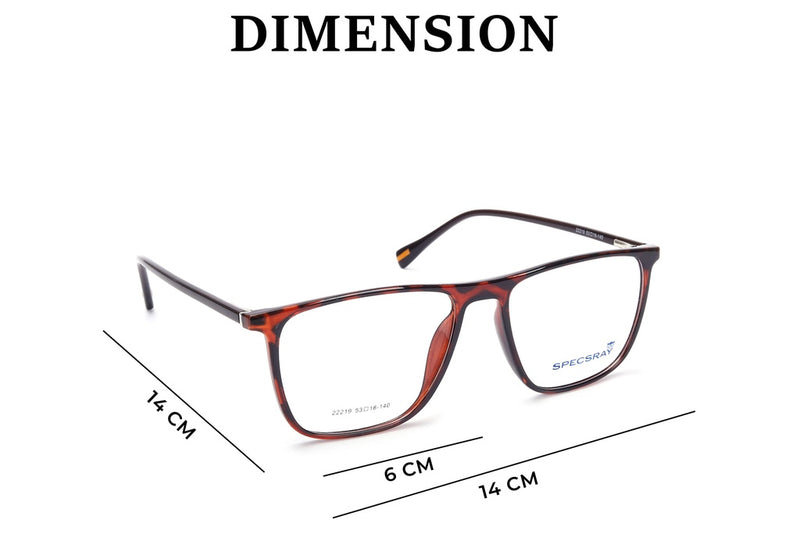 Rectangle Full Rim Eyeglasses For Men