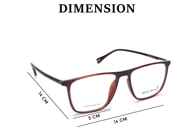 Rectangle Full Rim Eyeglasses For Men