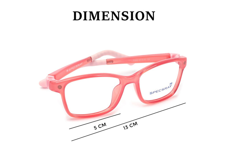Rectangle Full Rim Eyeglasses For Kids