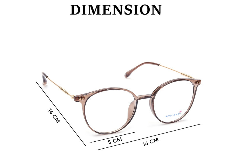 Round Full Rim Eyeglasses For Men And Women