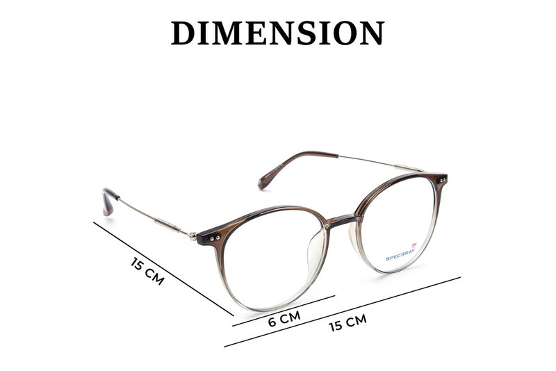 Round Full Rim Eyeglasses For Men And Women