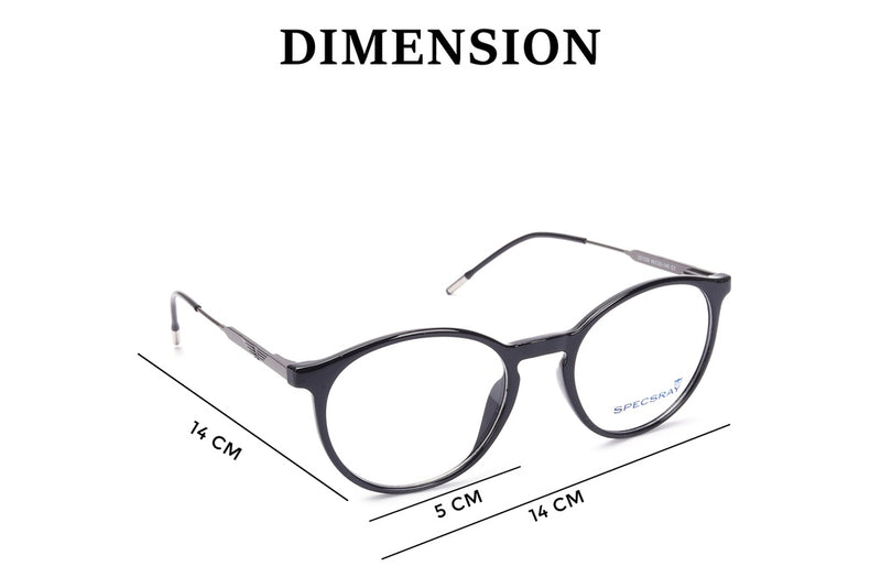 Round Full Rim Eyeglasses For Men And Women