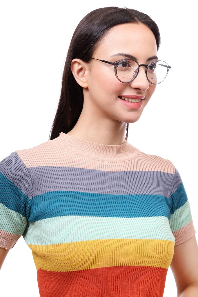 Round Full Rim Eyeglasses For Men And Women