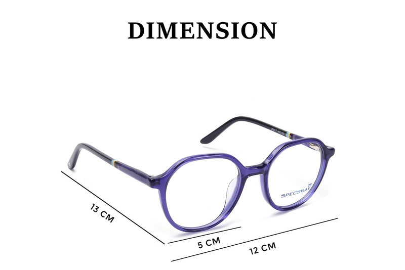 Round Full Rim Eyeglasses For Kids