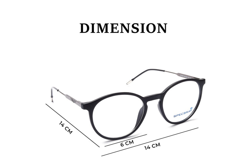 Round Full Rim Eyeglasses For Men And Women