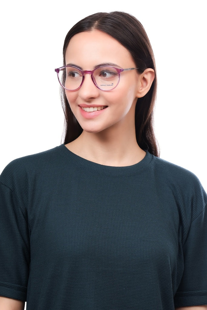 Round Full Rim Eyeglasses For Men And Women