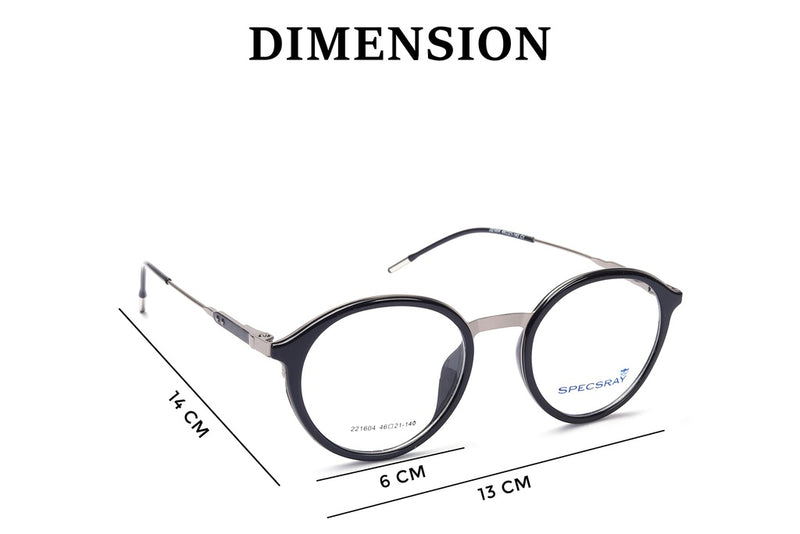 Round Full Rim Eyeglasses For Men And Women