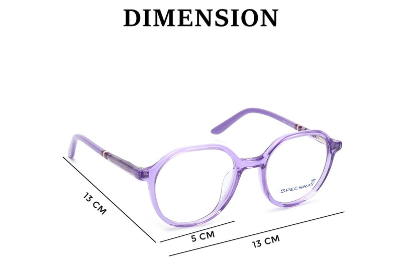 Round Full Rim Eyeglasses For Kids