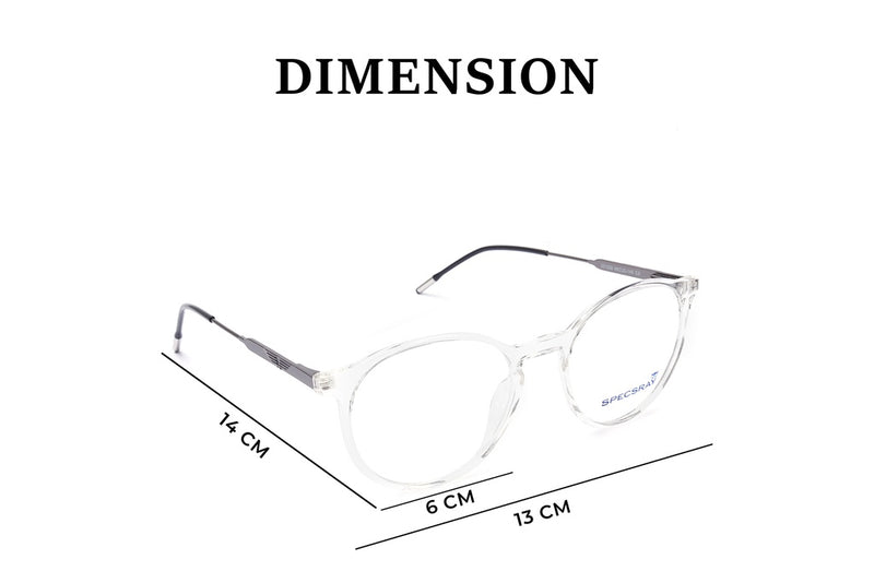 Round Full Rim Eyeglasses For Men And Women