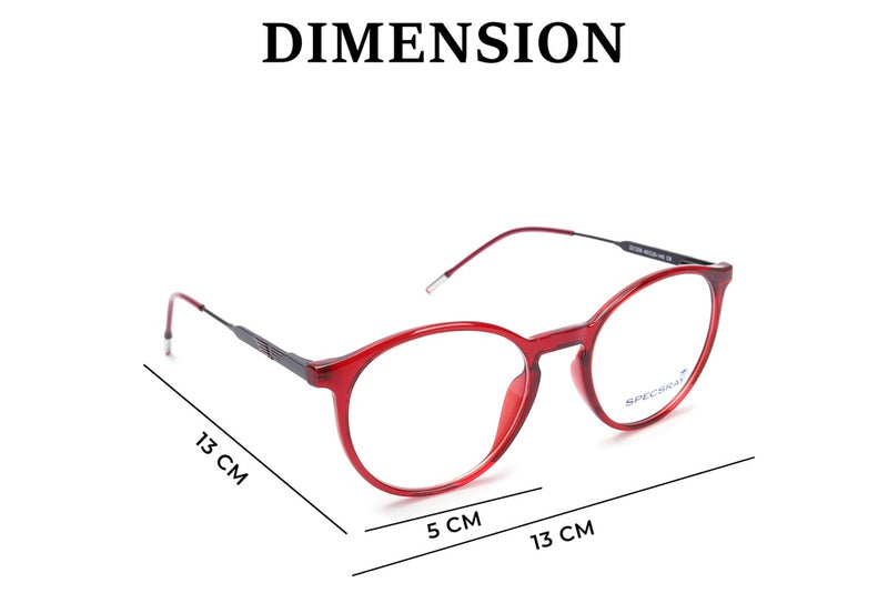 Round Full Rim Eyeglasses For Men And Women