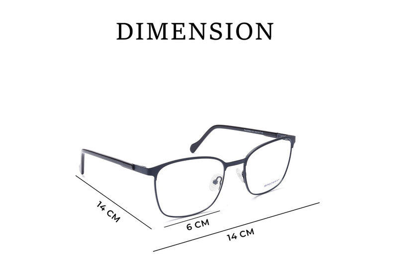 Square Full Rim Eyeglasses For Men