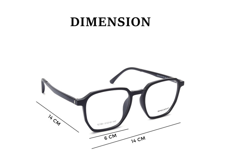 Geometric Full Rim Eyeglasses For Unisex