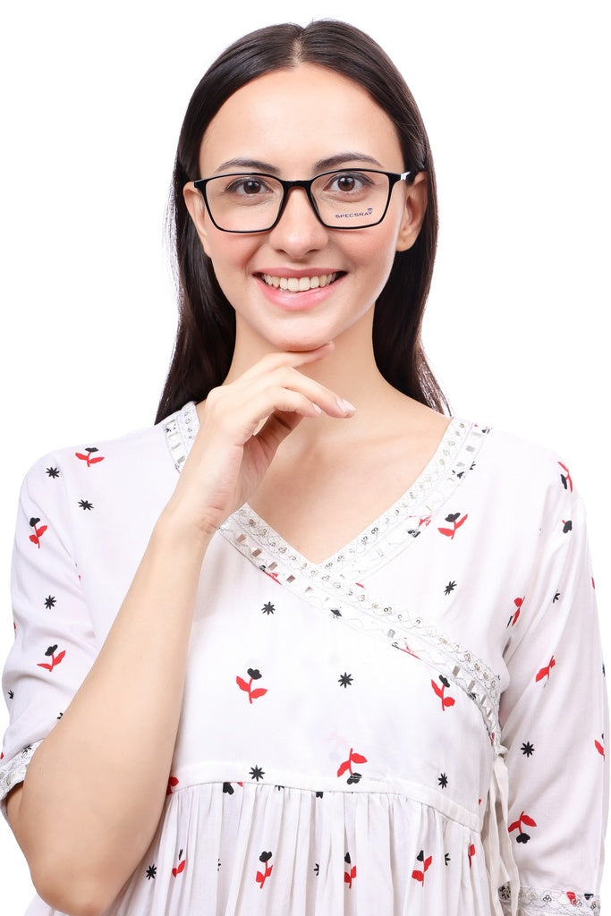 Square Full Rim Eyeglasses For Men