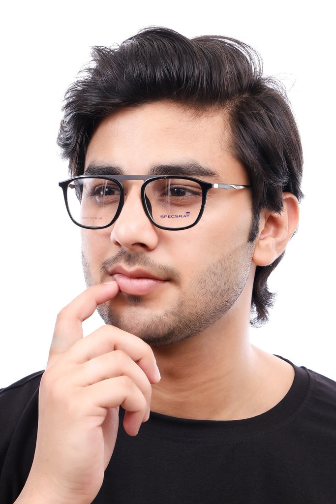 Square Full Rim Eyeglasses For Men