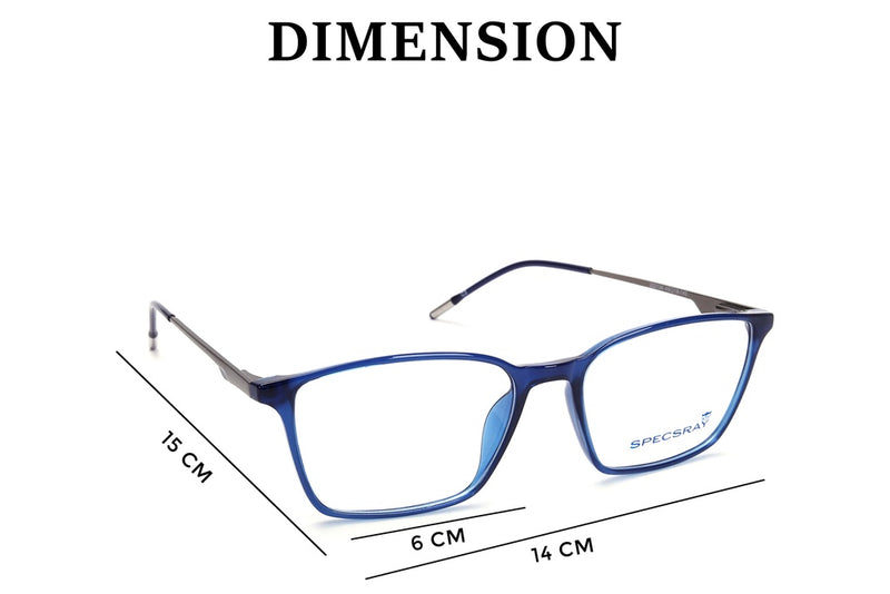 Square Full Rim Eyeglasses For Men