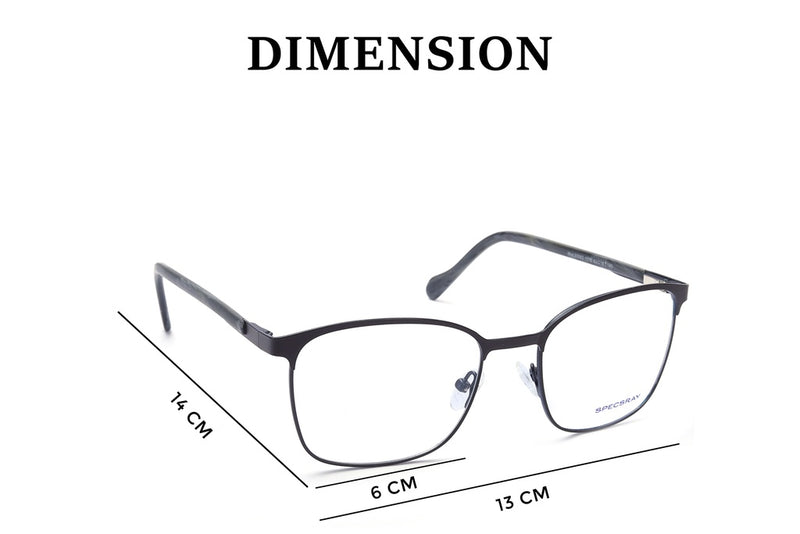 Square Full Rim Eyeglasses For Men