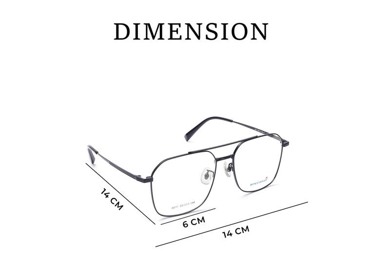 Square Full Rim Eyeglasses For Men