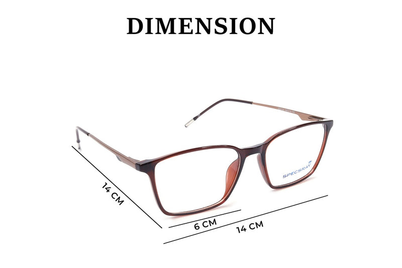 Square Full Rim Eyeglasses For Men