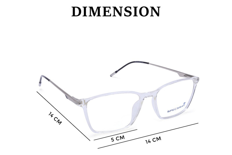 Square Full Rim Eyeglasses For Men