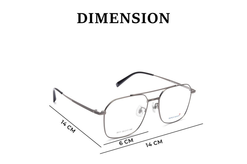 Square Full Rim Eyeglasses For Men