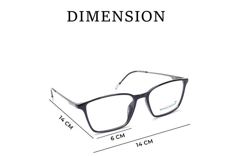 Square Full Rim Eyeglasses For Men
