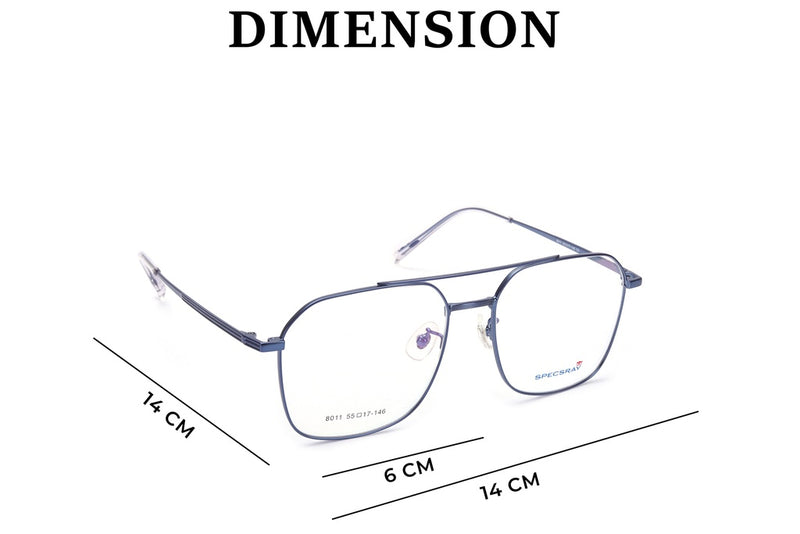 Square Full Rim Eyeglasses For Men