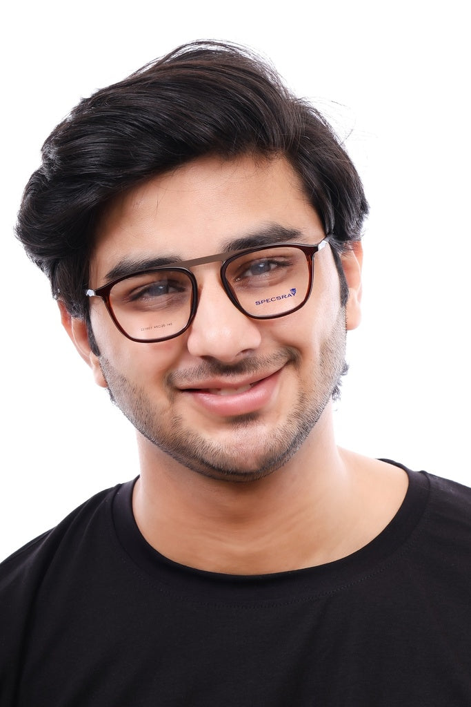 Square Full Rim Eyeglasses For Men