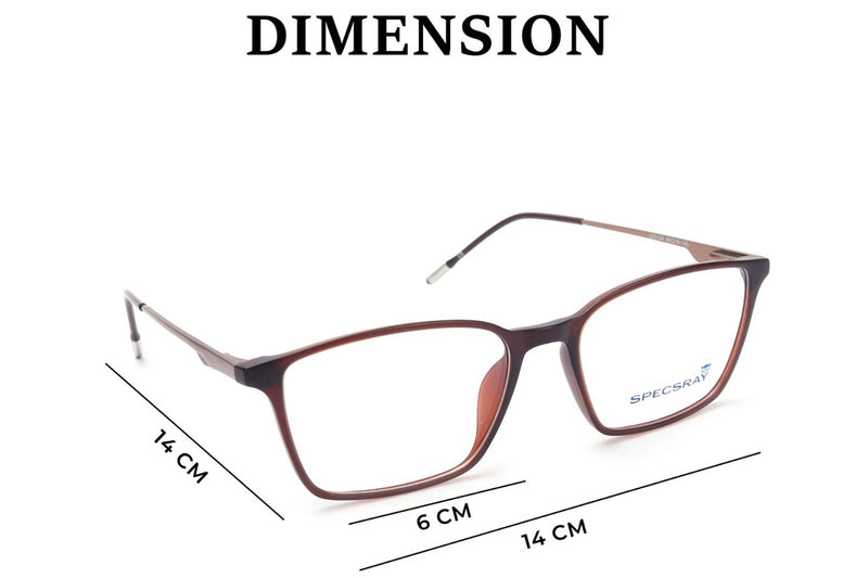 Square Full Rim Eyeglasses For Men