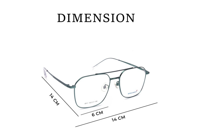 Square Full Rim Eyeglasses For Men